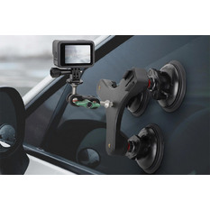 Triple Suction Cup Car Mount for Action Cameras