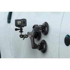 Triple Suction Cup Car Mount for Action Cameras